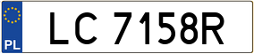Trailer License Plate